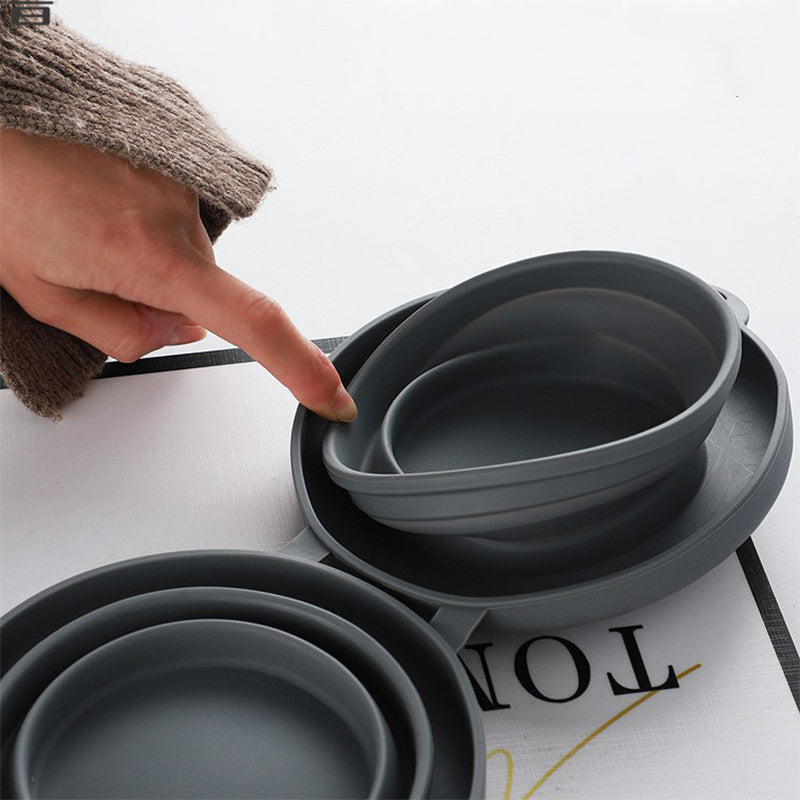 Travel c Diner Set Silikon kjæledyrskål