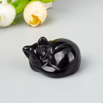 Søt sovende katt dekorasjon