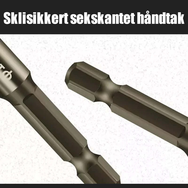 Fire-blad serratert eksentrisk borer