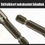 Fire-blad serratert eksentrisk borer