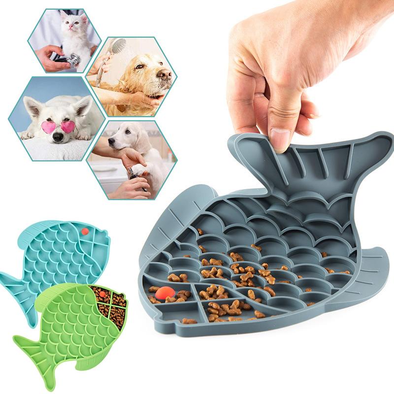 Kjæledyrsmatskål mot kvelning av silika