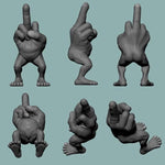 Langfingerfigur med ben