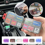 Travel Pill Organizer Box (161 etiketter for tilpasning)