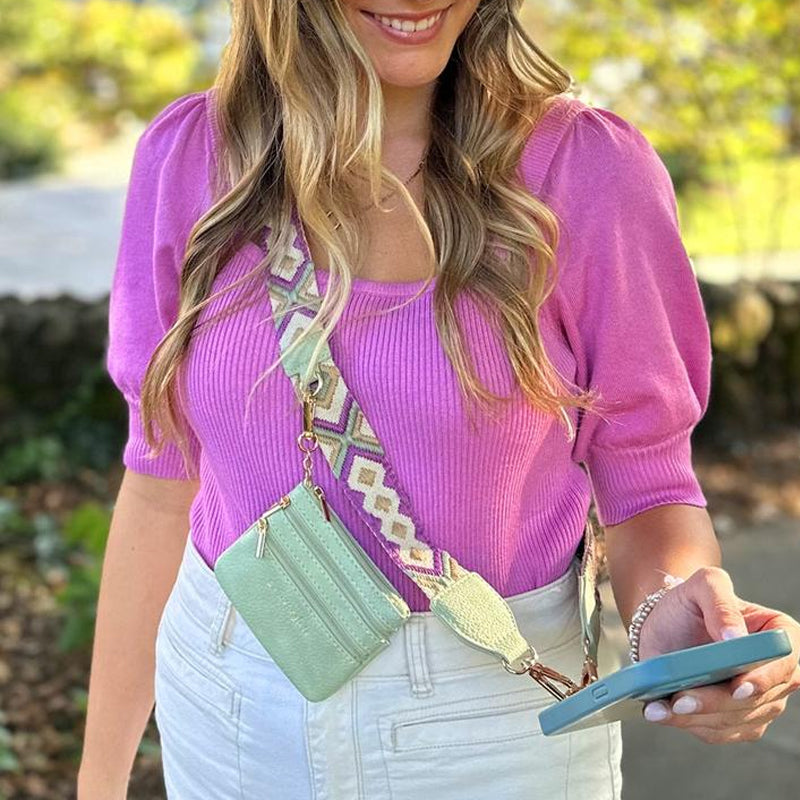 Den ultimate handsfree-løsningen: Telefonstropp med sikker glidelåslomme