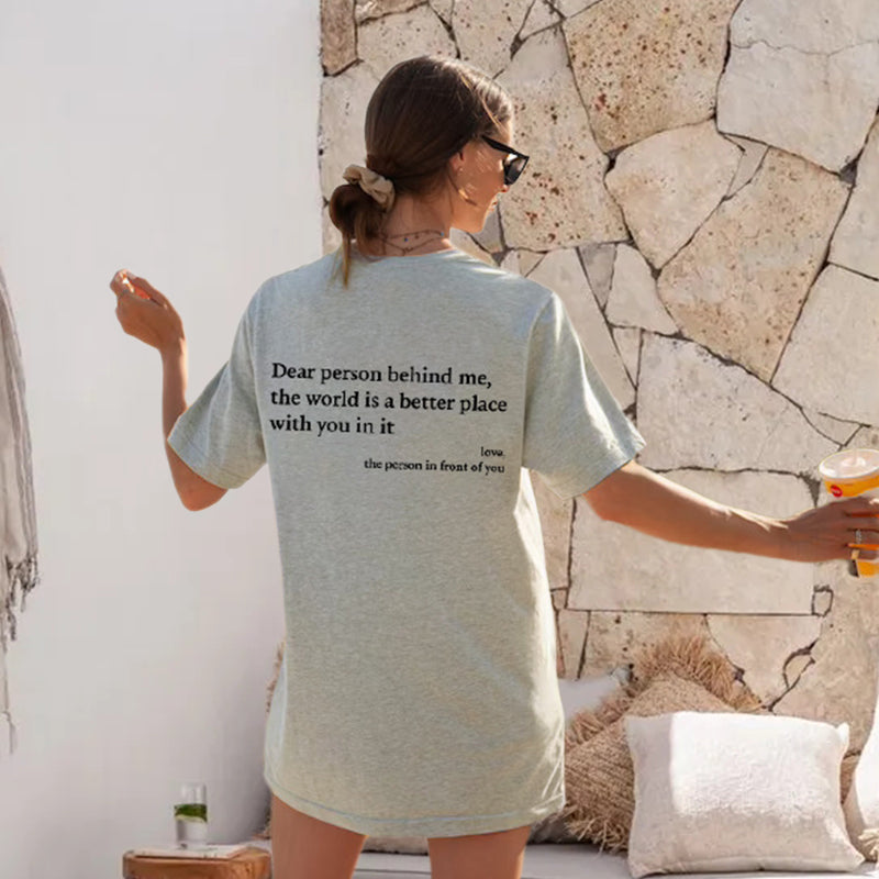 "Dear Person Behind Me" T-skjorte