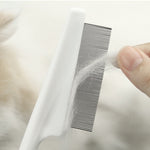 Kjæledyrkryptert nålekam i rustfritt stål