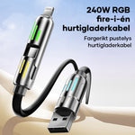 240W 4-i-1 USB C-kabel