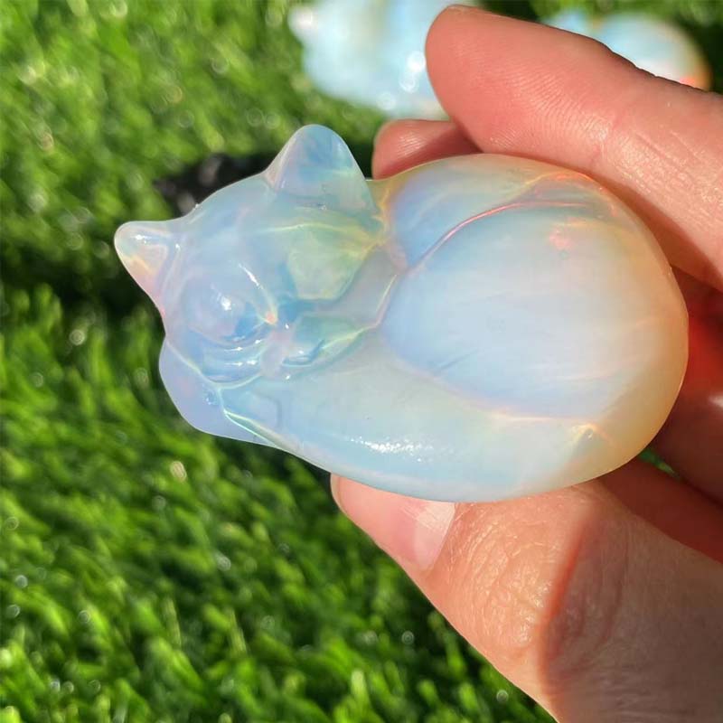 Søt sovende katt dekorasjon