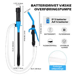 Bærbar batteridrevet pumpe