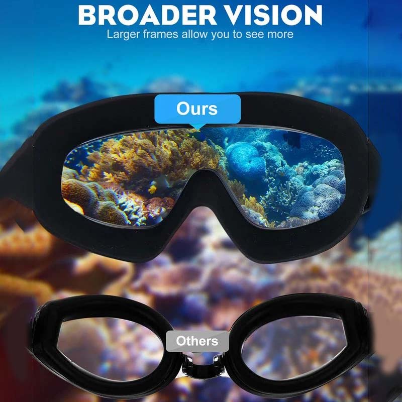 Wide View Anti Fog svømmebriller