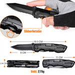 6 i 1 lommeknivtang i rustfritt stål