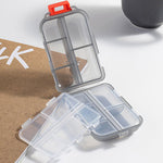Travel Pill Organizer Box (161 etiketter for tilpasning)