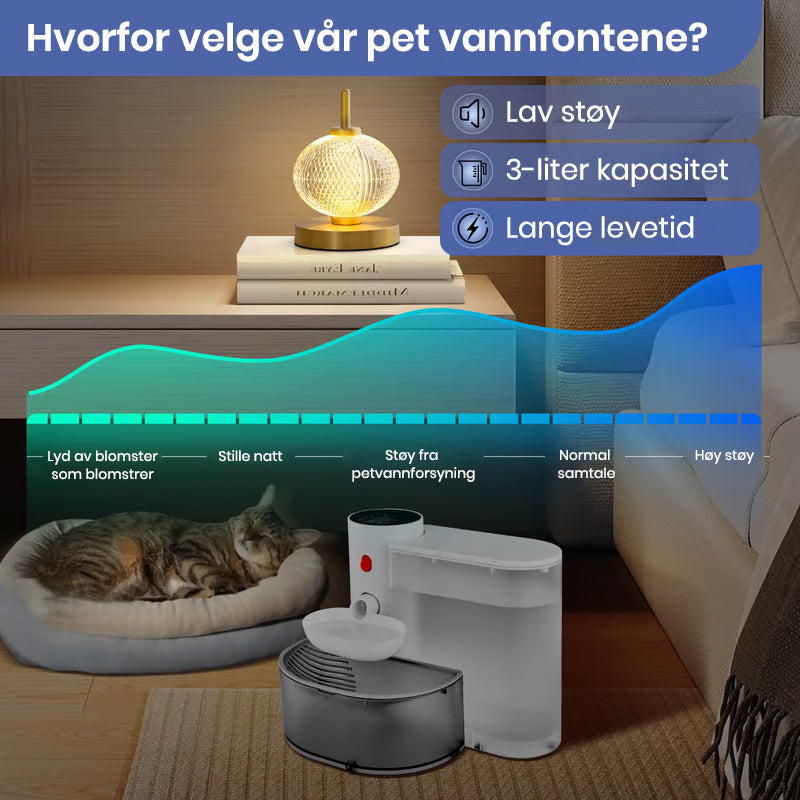 Automatisk kjæledyrvannfontene