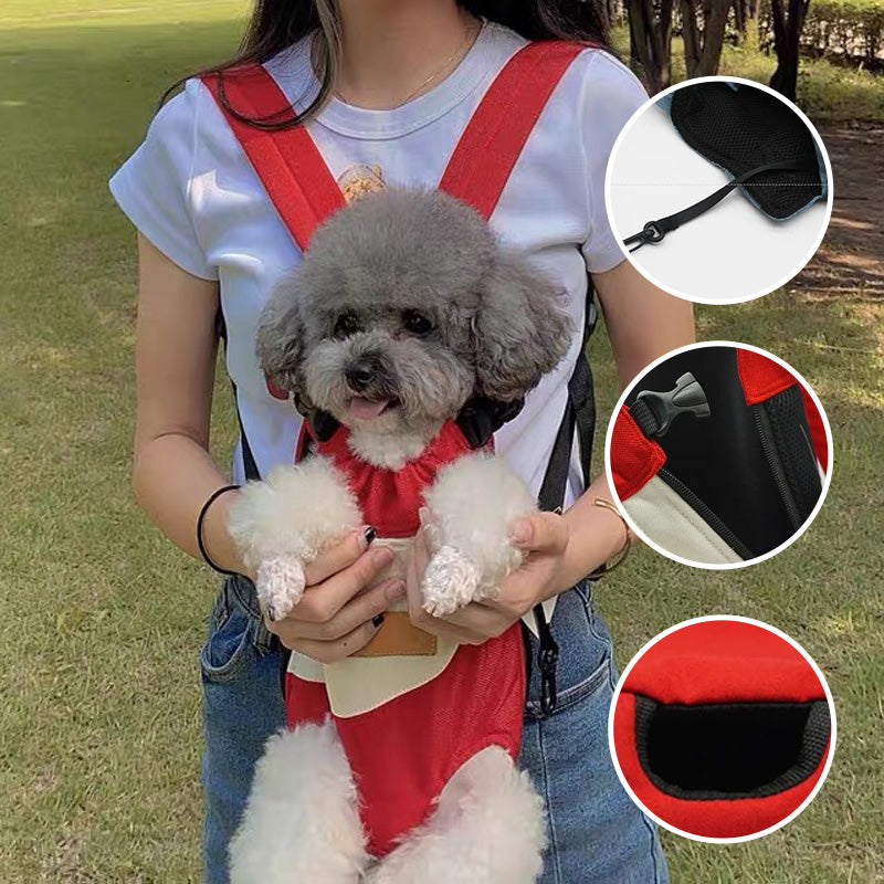 Ryggsekk for å bære kjæledyr med bena ut