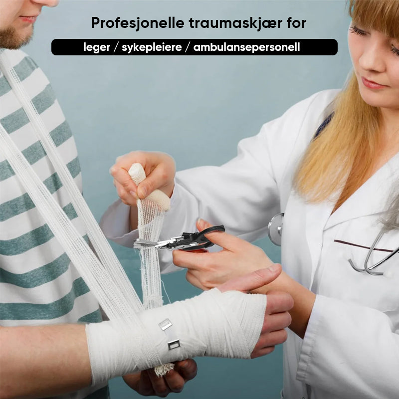 6 i 1 multifunksjonell traumesaks