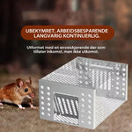 Automatisk musefelle i rustfritt stål