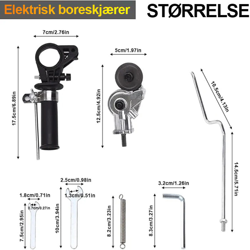 Metall Nibbler Boremaskinvedlegg