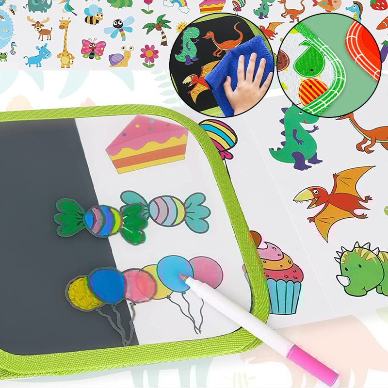 Bærbar, slettbar graffiti-tegnebok