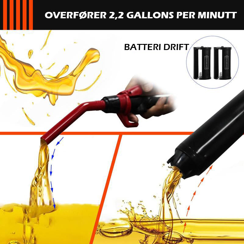 Bærbar batteridrevet pumpe