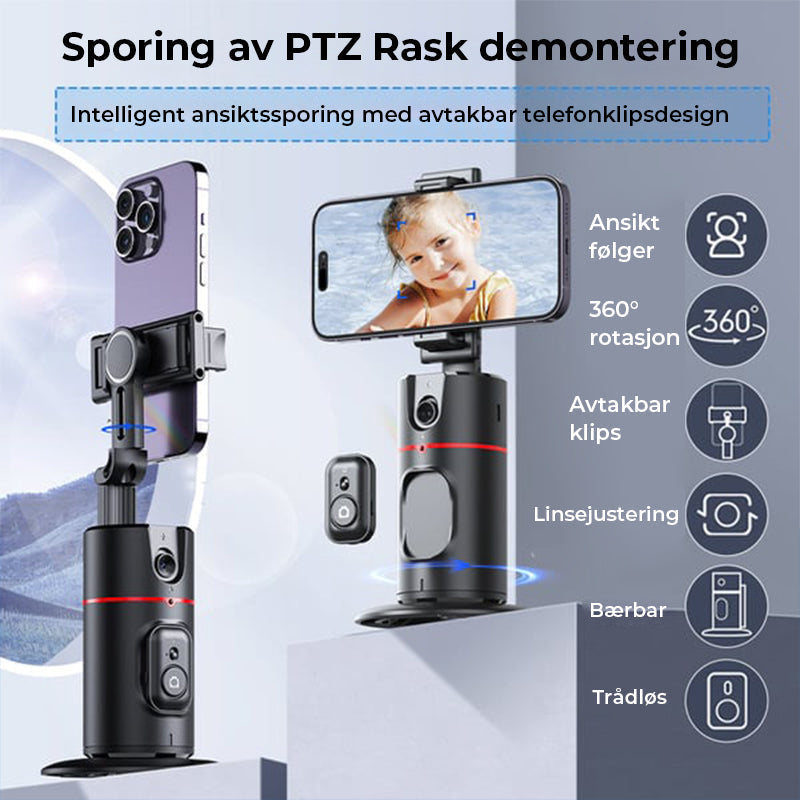 Automatisk ansiktssporing Stativfjernkontroll