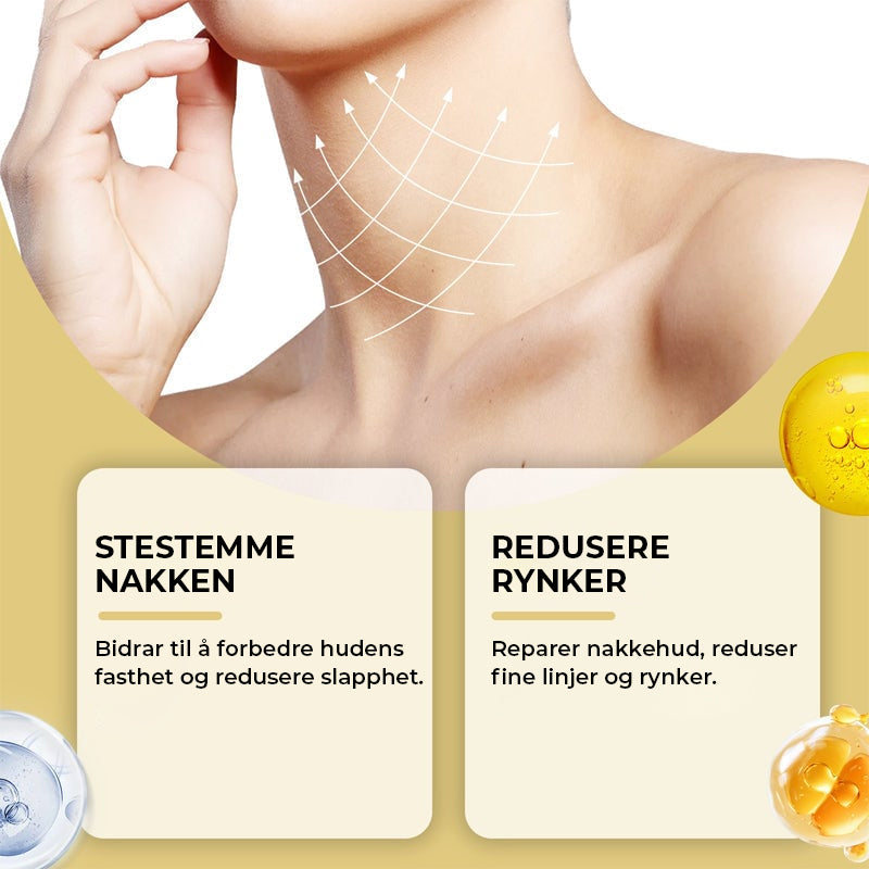 Stram og løft halskrem for uren hud