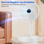 Teleskopisk sammenleggbar vifte