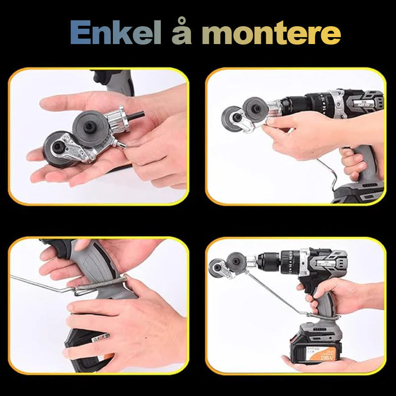 Metall Nibbler Boremaskinvedlegg