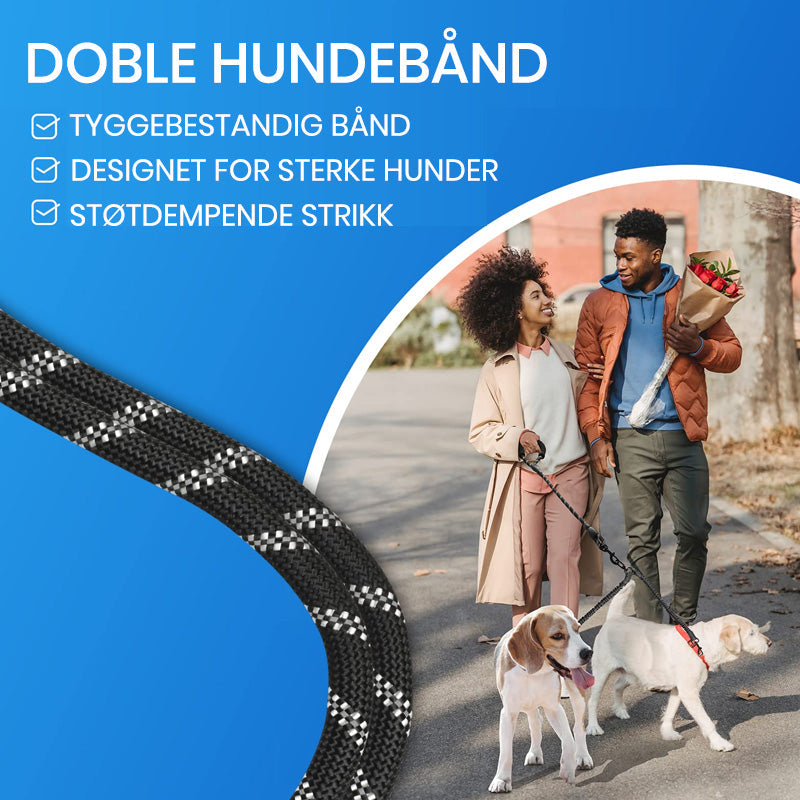 Dobbel hund uten flokebånd