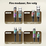 240W 4-i-1 USB C-kabel