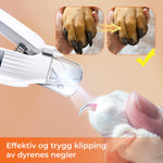 Kloklipper med integrert LED-lys og sliper