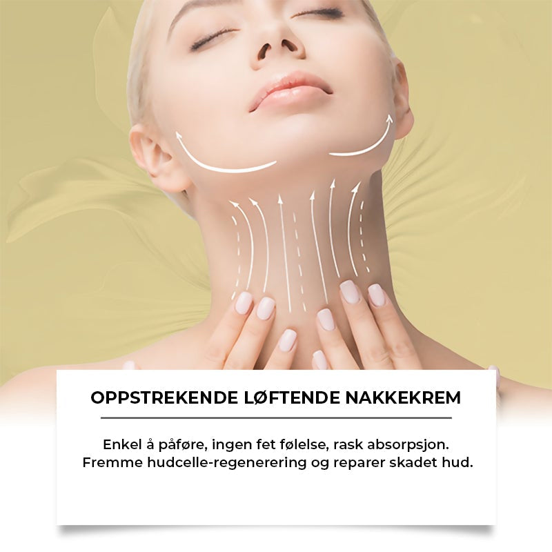Stram og løft halskrem for uren hud