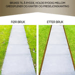 Halvmåne gresskantklipper med T-håndtak