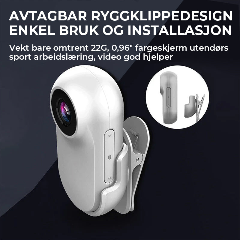 Mini-bevegelseskamera med tommeltommel