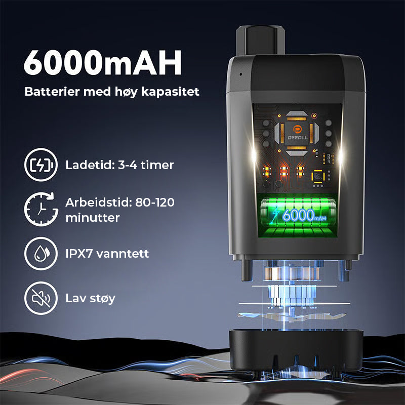 Bærbar, oppladbar utendørs campingdusjpumpe