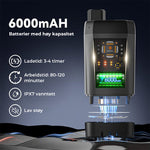 Bærbar, oppladbar utendørs campingdusjpumpe