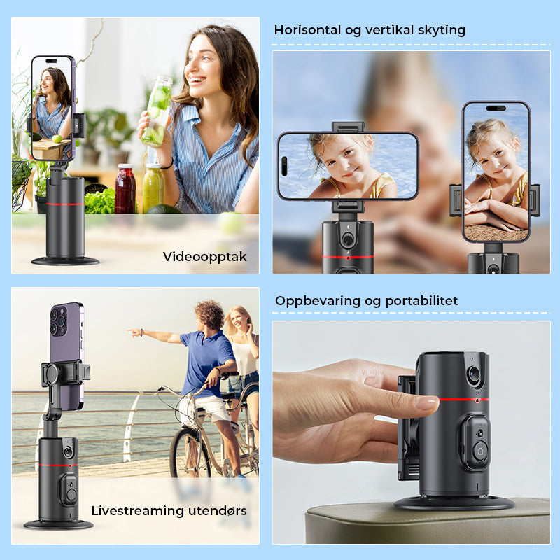 Automatisk ansiktssporing Stativfjernkontroll