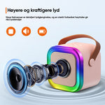 Mini karaokemaskin med trådløse mikrofoner