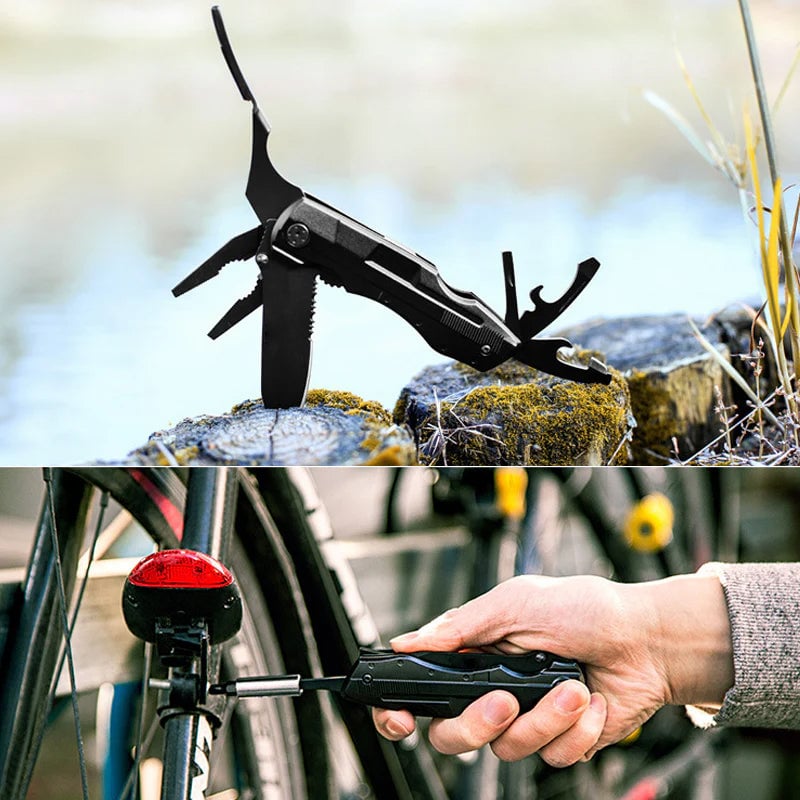 6 i 1 lommeknivtang i rustfritt stål