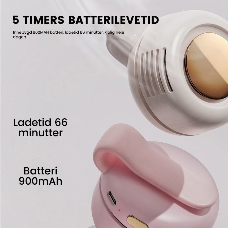 Liten Whirlwind Clip midjehalsvifte