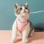 Katt vest sele og bånd sett