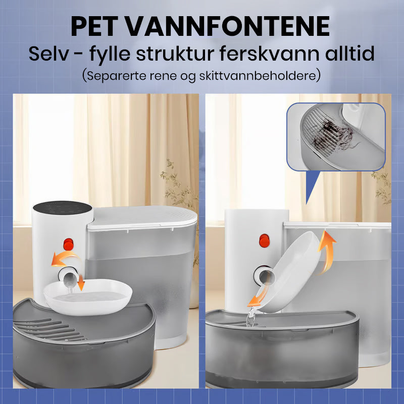 Automatisk kjæledyrvannfontene