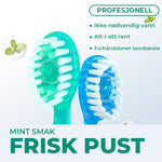 Minitannbørste 5 i 1 verktøy (tannkrem + tanntråd + plekter + tungeskrape) Bærbart reisesett