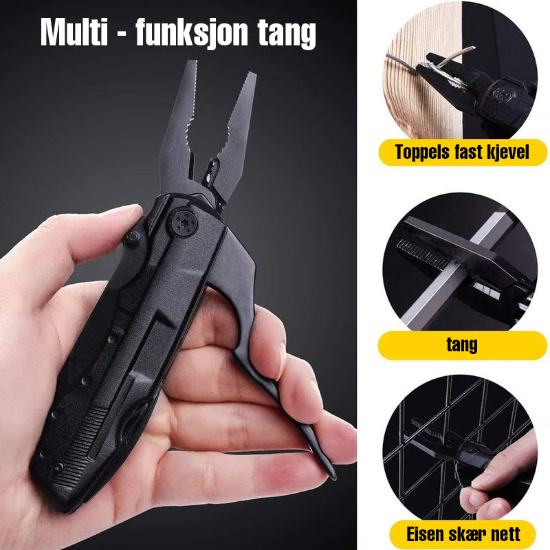 6 i 1 lommeknivtang i rustfritt stål