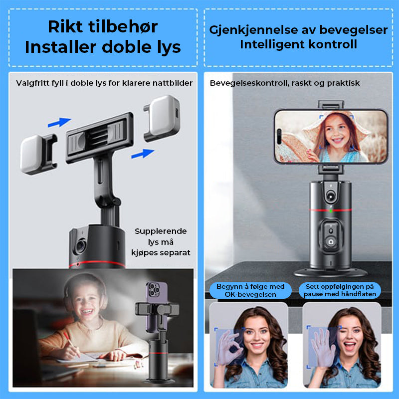 Automatisk ansiktssporing Stativfjernkontroll