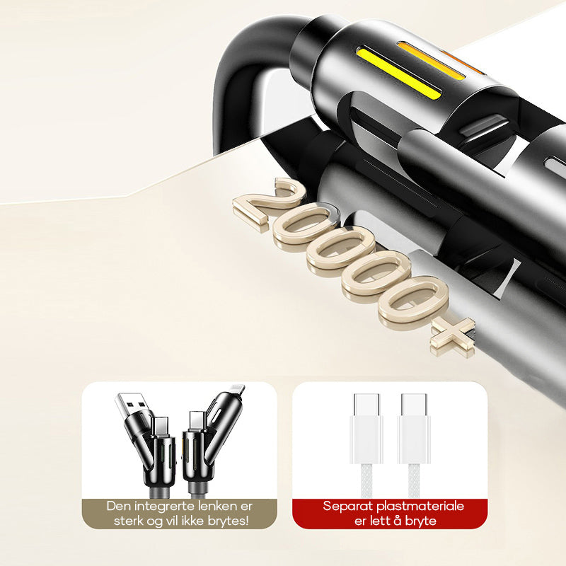 240W 4-i-1 USB C-kabel