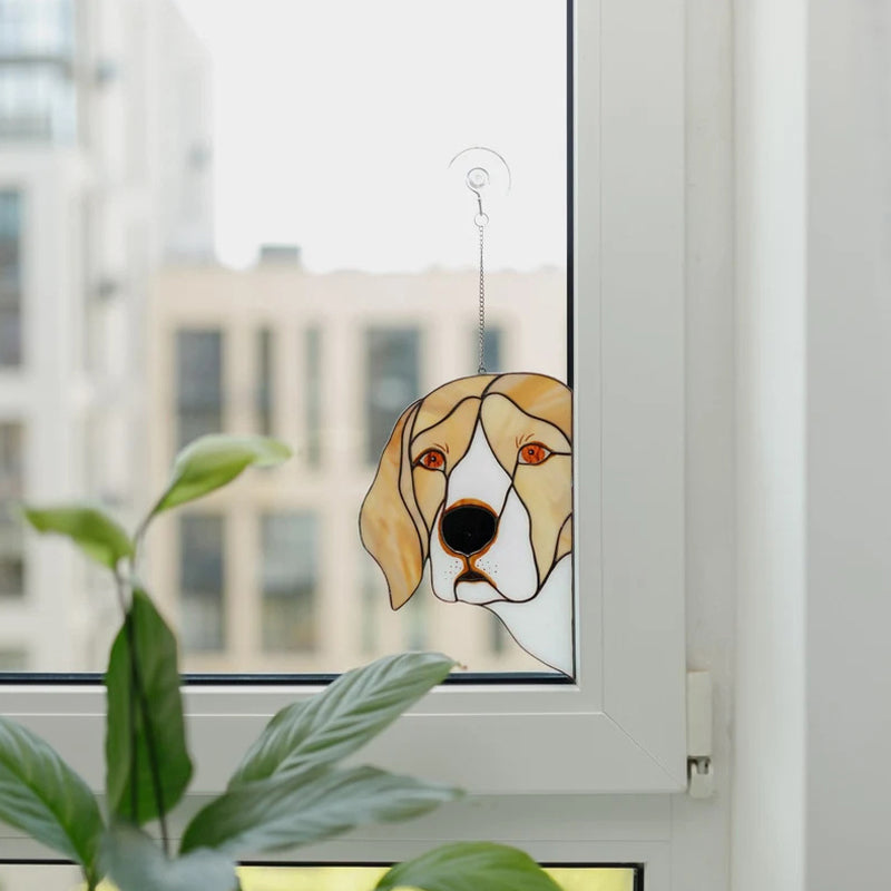 Dekorativt anheng "peeping dog"