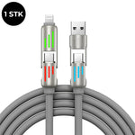 240W 4-i-1 USB C-kabel