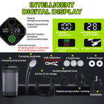 Bærbar, oppladbar utendørs campingdusjpumpe