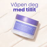Armcreme for skulpturering og tonerende effekt
