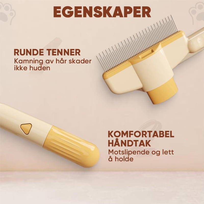 Selvrensende dyrepleiebørste